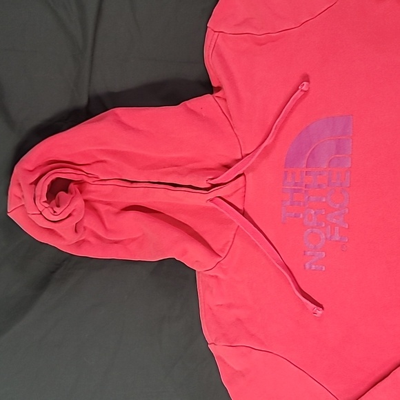 The North Face Sweater Women's Red Purple Hoodie Long Sleeve Pockets Size Large - Picture 2 of 11